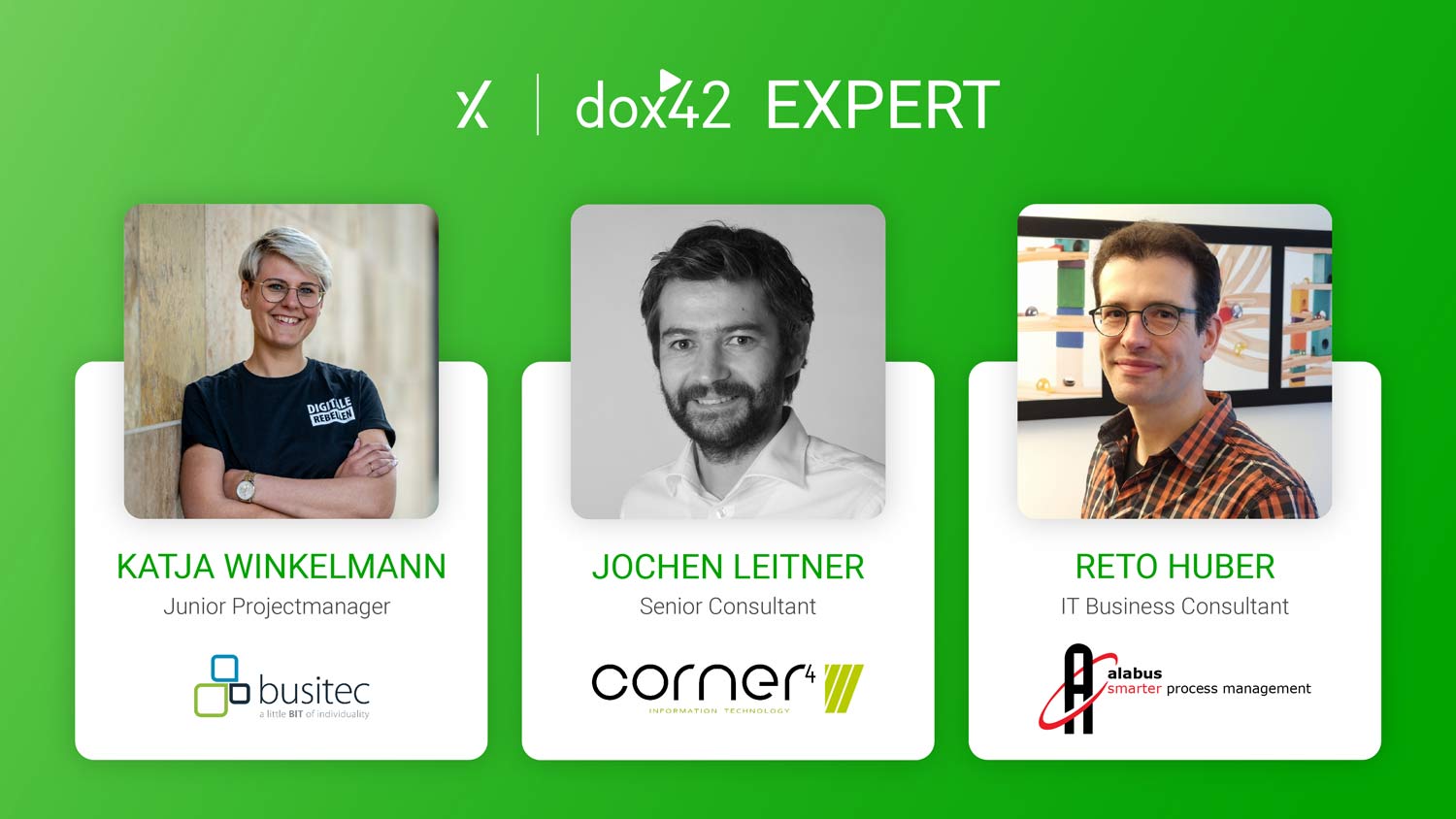 Neue Experten an Bord: Willkommen bei dox42!